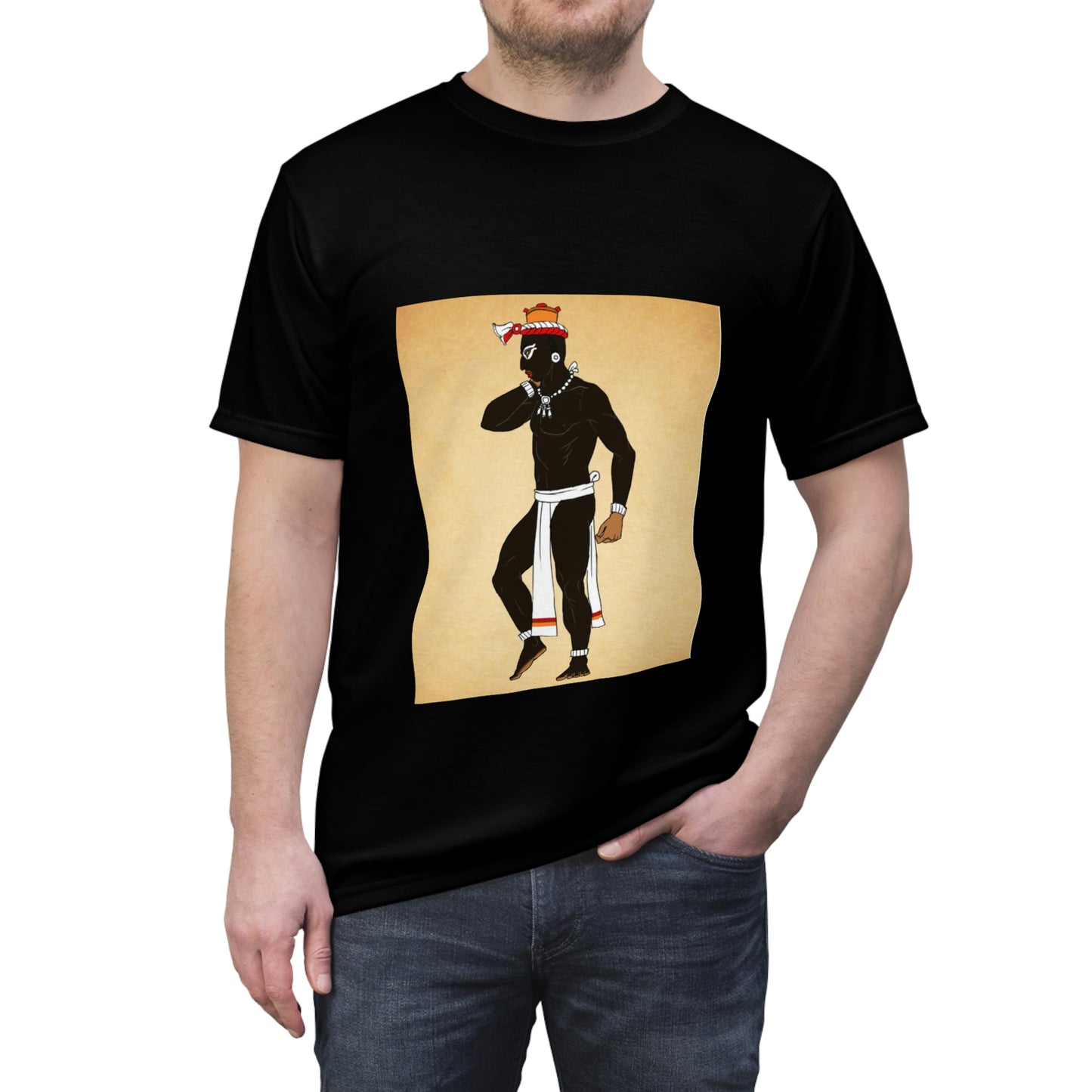 AA Unisex AOP Cut & Sew Tee Black God