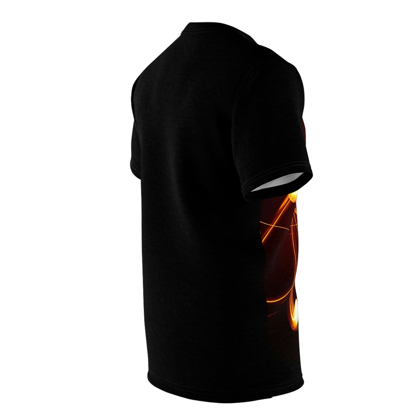 Unisex Cut & Sew Tee (AOP)Black Atom